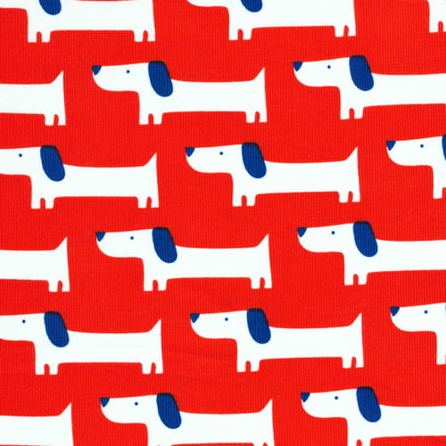 Small World Red Rover, Corduroy Fabric, 100% GOTS-Certified Organic Cotton, 132306