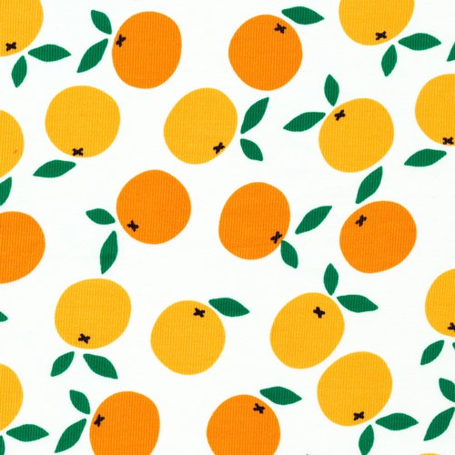 Small World Oh My Darlin' Clementine, Corduroy Fabric, 100% GOTS-Certified Organic Cotton, 132500