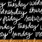 8 Days a Week Text Print, Ampersand Design, 37461-2