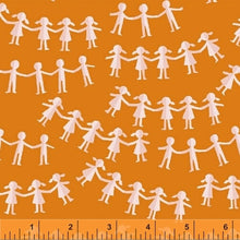 Load image into Gallery viewer, Kinder Paper Dolls in Orange, Heather Ross, 43485-5

