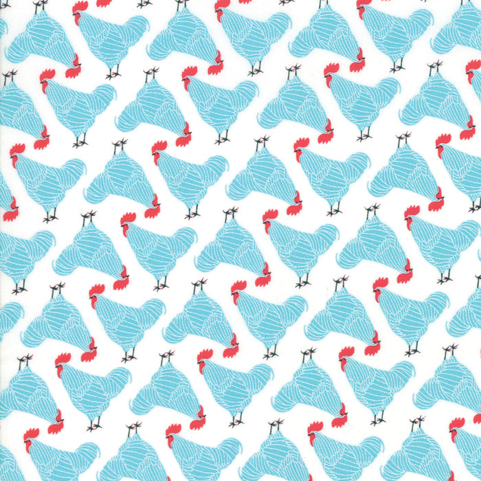 Farm Charm Chicken Little in Pond, Gingiber, Moda Fabrics, 48292 11