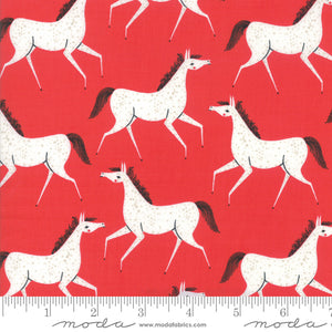 Farm Charm Pony Party in Rooster Red, Gingiber, Moda Fabrics, 48293 14
