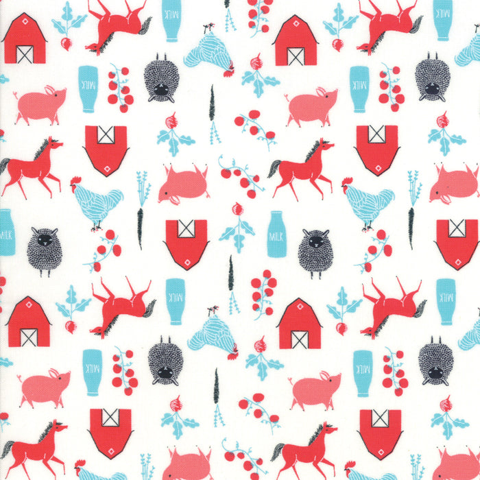 Farm Charm in Multi, Gingiber, Moda Fabrics, 48294 11