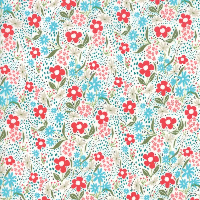 9-Inch End of Bolt Remnant Farm Charm Floral in Multi, Gingiber, Moda Fabrics, 48295 11