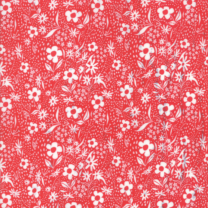 Farm Charm Floral in Rooster Red, Gingiber, Moda Fabrics, 48295 14