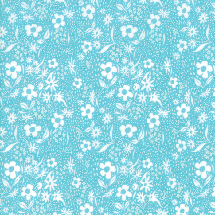 Farm Charm Floral in Pond, Gingiber, Moda Fabrics, 48295 15