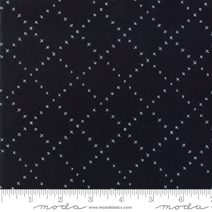 Farm Charm Lattice in Kettle Black, Gingiber, Moda Fabrics, 48297 12