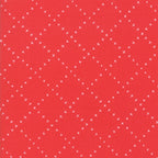 Farm Charm Lattice in Rooster Red, Gingiber, Moda Fabrics, 48297 14