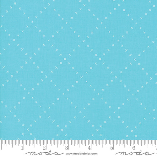 Farm Charm Lattice in Pond, Gingiber, Moda Fabrics, 48297 15
