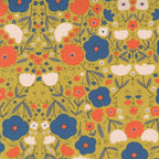 Words to Live By Peppy Petals in Mustard, Gingiber, Moda Fabrics, 48321 16