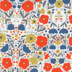 Words to Live By Peppy Petals in Cloud and Sky, Gingiber, Moda Fabrics, 48321 21