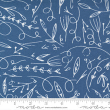 Load image into Gallery viewer, Words to Live By Filigree Doodle in Sky, Gingiber, Moda Fabrics, 48322 12
