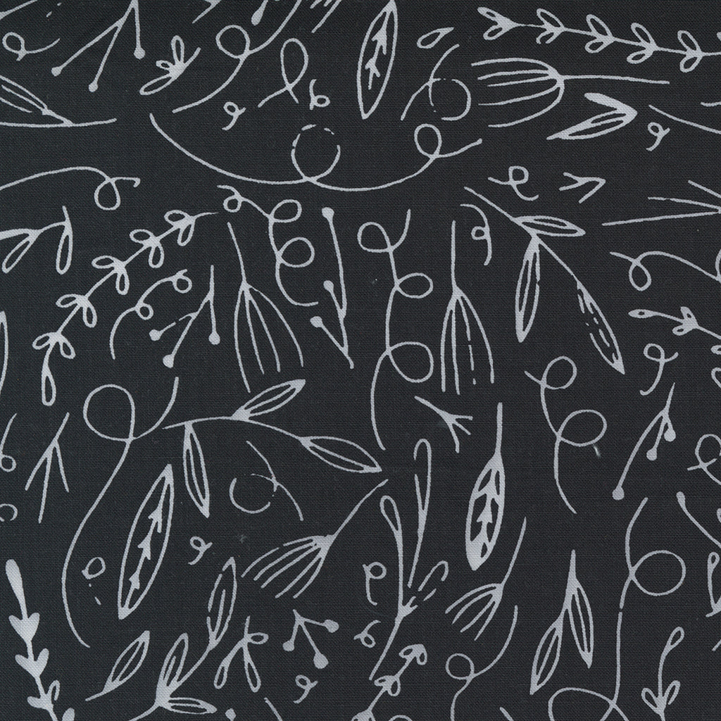 Words to Live By Filigree Doodle in Ink, Gingiber, Moda Fabrics, 48322 11