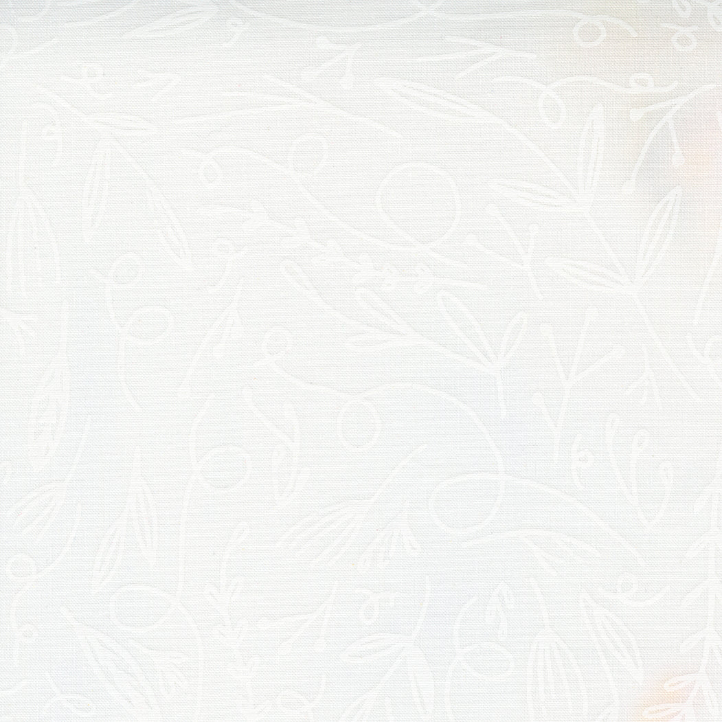 Words to Live By Filigree Doodle in Cloud, Gingiber, Moda Fabrics, 48322 24