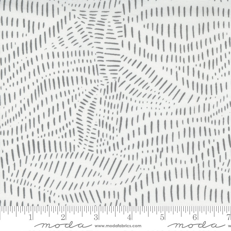 Words to Live By Scattered Lines in Cloud and Fog, Gingiber, Moda Fabrics, 48323 22