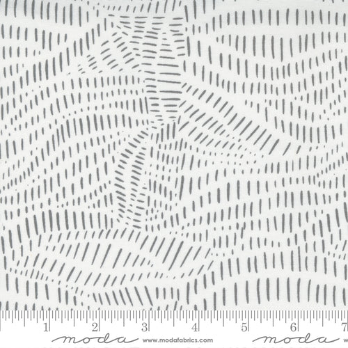 Words to Live By Scattered Lines in Cloud and Fog, Gingiber, Moda Fabrics, 48323 22
