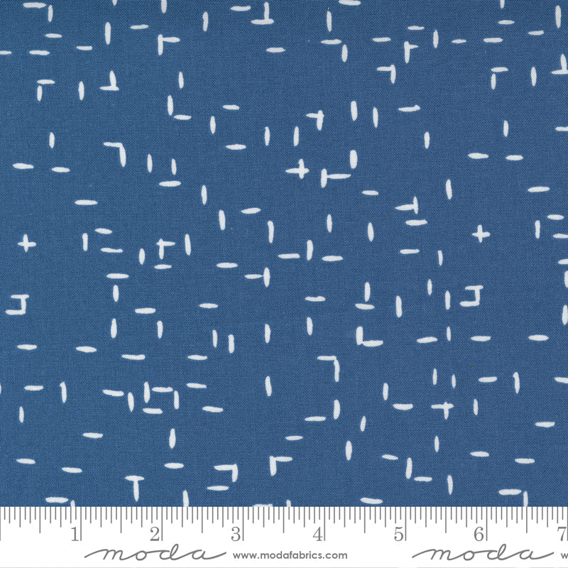 Words to Live By Tweedy in Sky, Gingiber, Moda Fabrics, 48324 12