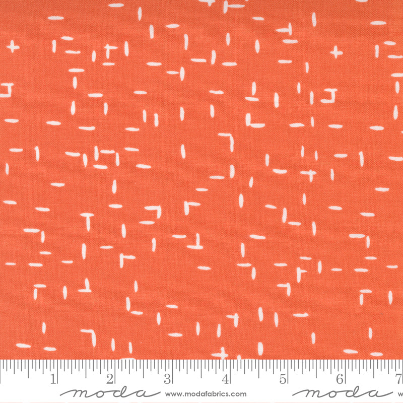 Words to Live By Tweedy in Clementine, Gingiber, Moda Fabrics, 48324 15