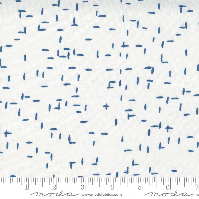 Words to Live By Tweedy in Cloud and Sky, Gingiber, Moda Fabrics, 48324 22