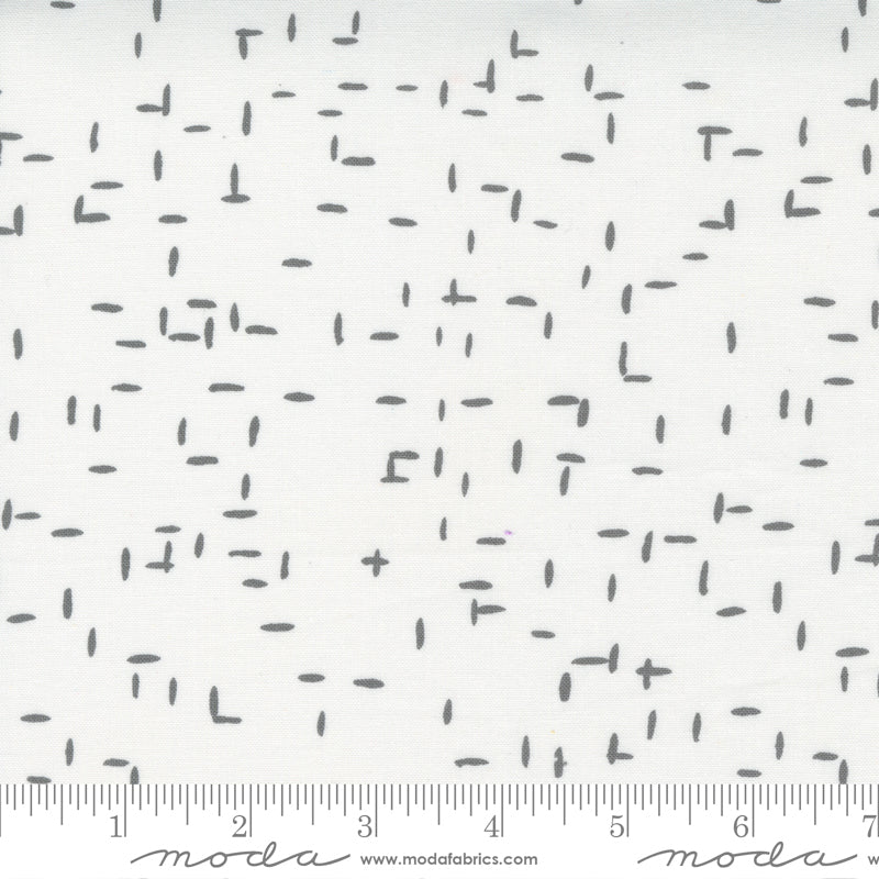 Words to Live By Tweedy in Cloud and Fog, Gingiber, Moda Fabrics, 48324 23