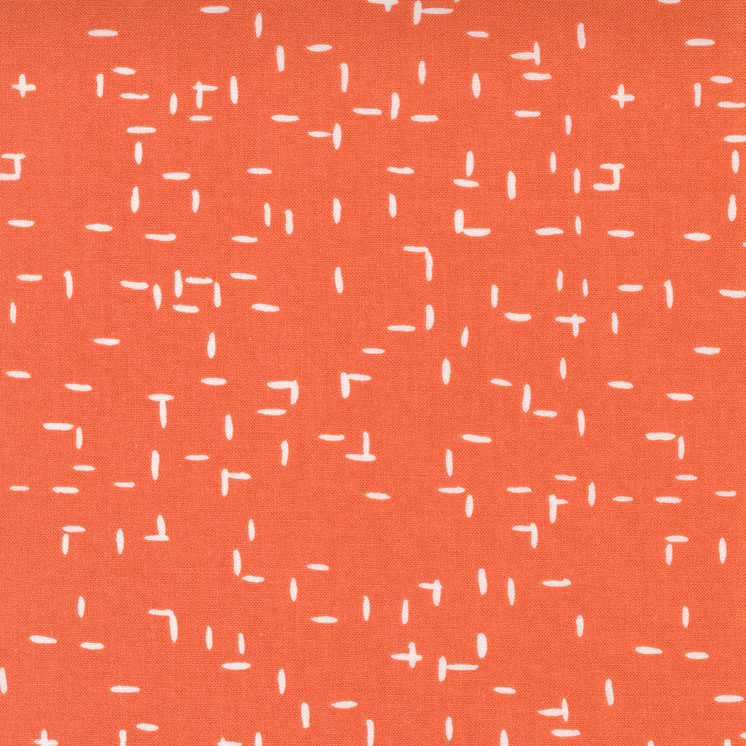 Words to Live By Tweedy in Clementine, Gingiber, Moda Fabrics, 48324 15