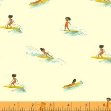 Load image into Gallery viewer, Malibu Tiny Surfers in Cream, Heather Ross, 52146-5
