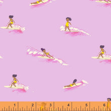 Load image into Gallery viewer, Malibu Tiny Surfers in Pink, Heather Ross, 52146-7
