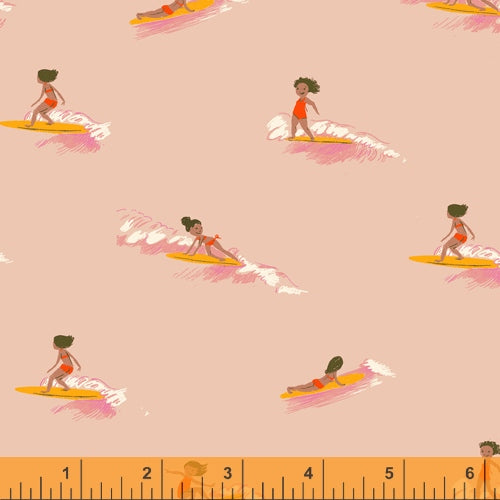 Malibu Tiny Surfers in Peach, Heather Ross, 52146-8