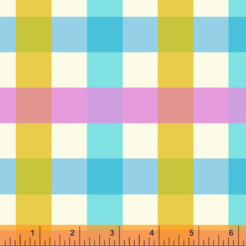 Malibu Big Gingham in Aquamarine, Heather Ross, 52148-2