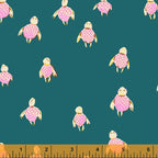 Malibu Sea Turtles in Dark Teal, Heather Ross, 52150-17