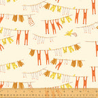 Far Far Away 3 Laundry in Cream, Heather Ross, 52755-5