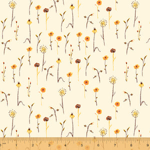 Far Far Away 3 Wildflowers in Cream, Heather Ross, 52757-5