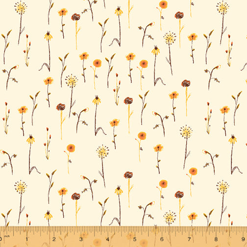 Far Far Away 3 Wildflowers in Cream, Heather Ross, 52757-5