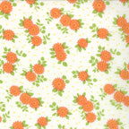 Happy Go Lucky Mum in White and Orange, Bonnie and Camille, Moda Fabrics, 55063-19