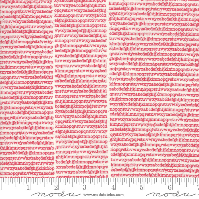 Print Shop Newsprint in Red, Sweetwater, Moda Fabrics, 5742 11