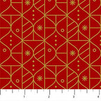 Polar Magic Deco Ornament Stripe in Red and Gold Metallic, Lemonni, 90178M-26