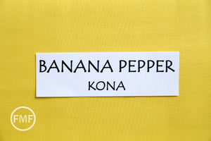 Banana Pepper Kona Cotton Solid Fabric from Robert Kaufman, K001-1835