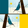 Charley Harper Vol. 1, White Breasted Nuthatch, The Original Collection, CH-10