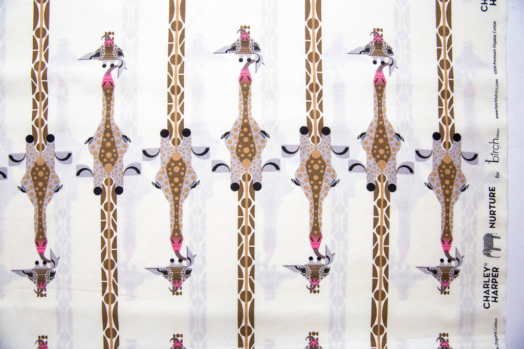 Charley Harper Nurture Love From Above, 100% GOTS-Certified Organic Cotton Poplin, CH-17