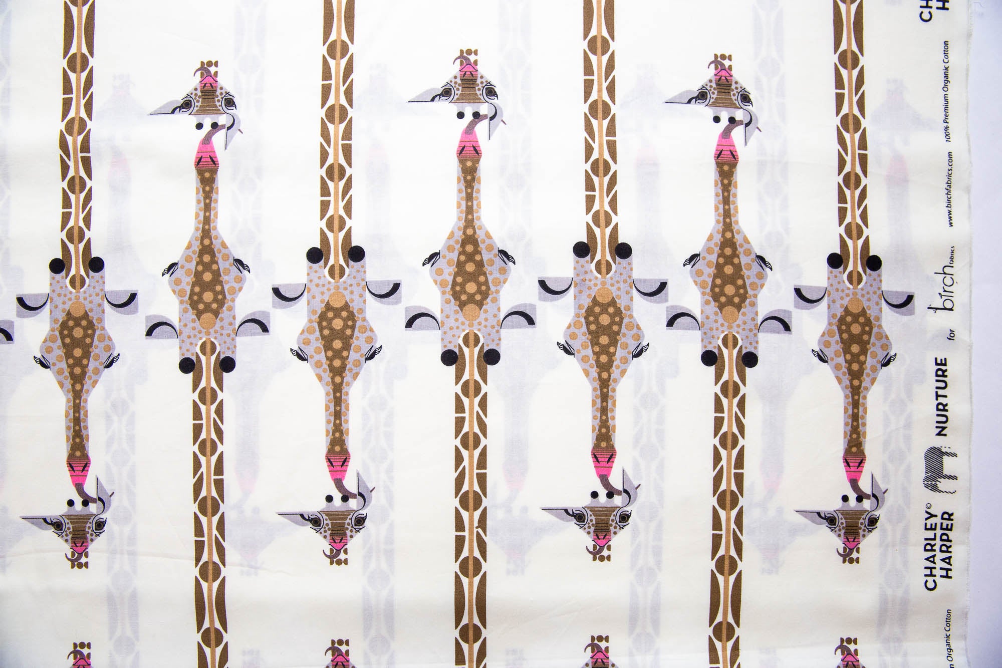 Charley Harper Nurture Love From Above, 100% GOTS-Certified Organic Cotton Poplin, CH-17