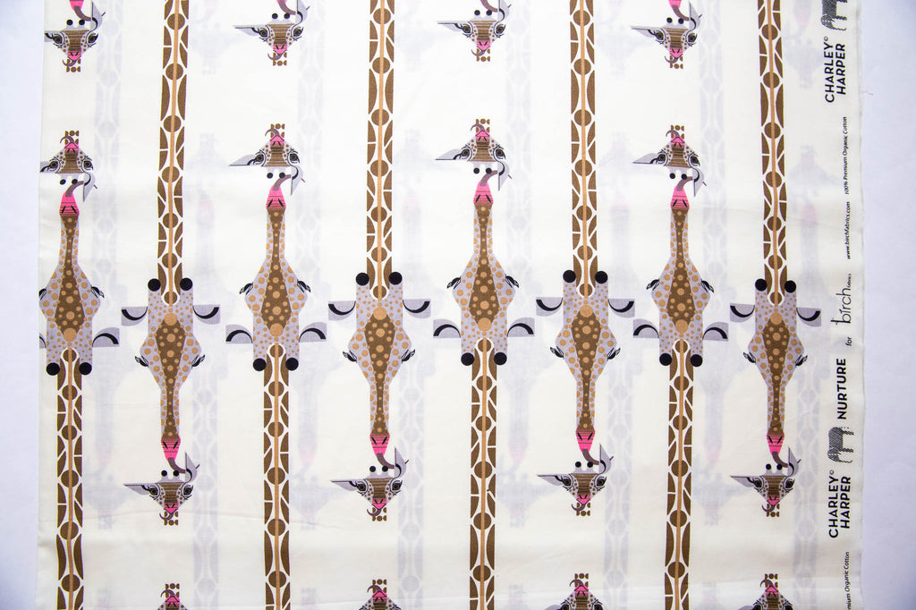 Charley Harper Nurture Love From Above, 100% GOTS-Certified Organic Cotton Poplin, CH-17