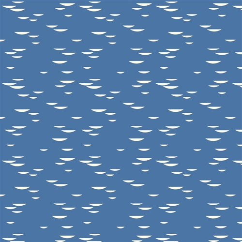 Charley Harper Nurture Fungi in Peri, 100% GOTS-Certified Organic Cotton Poplin, CH-24