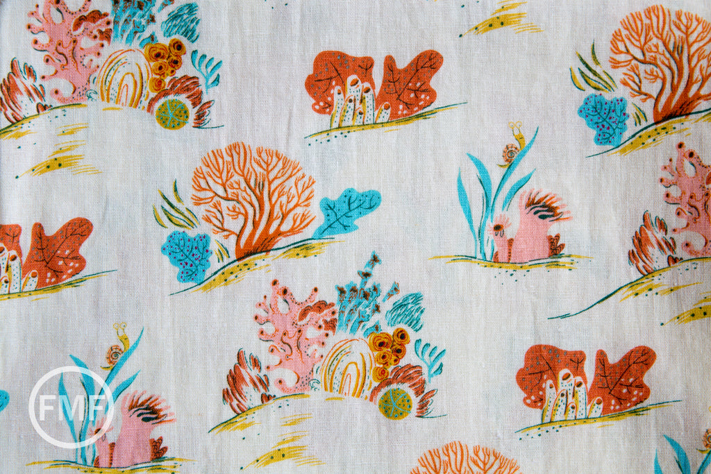 Malibu CANVAS Coral in Coral, Heather Ross, 52147LC-9