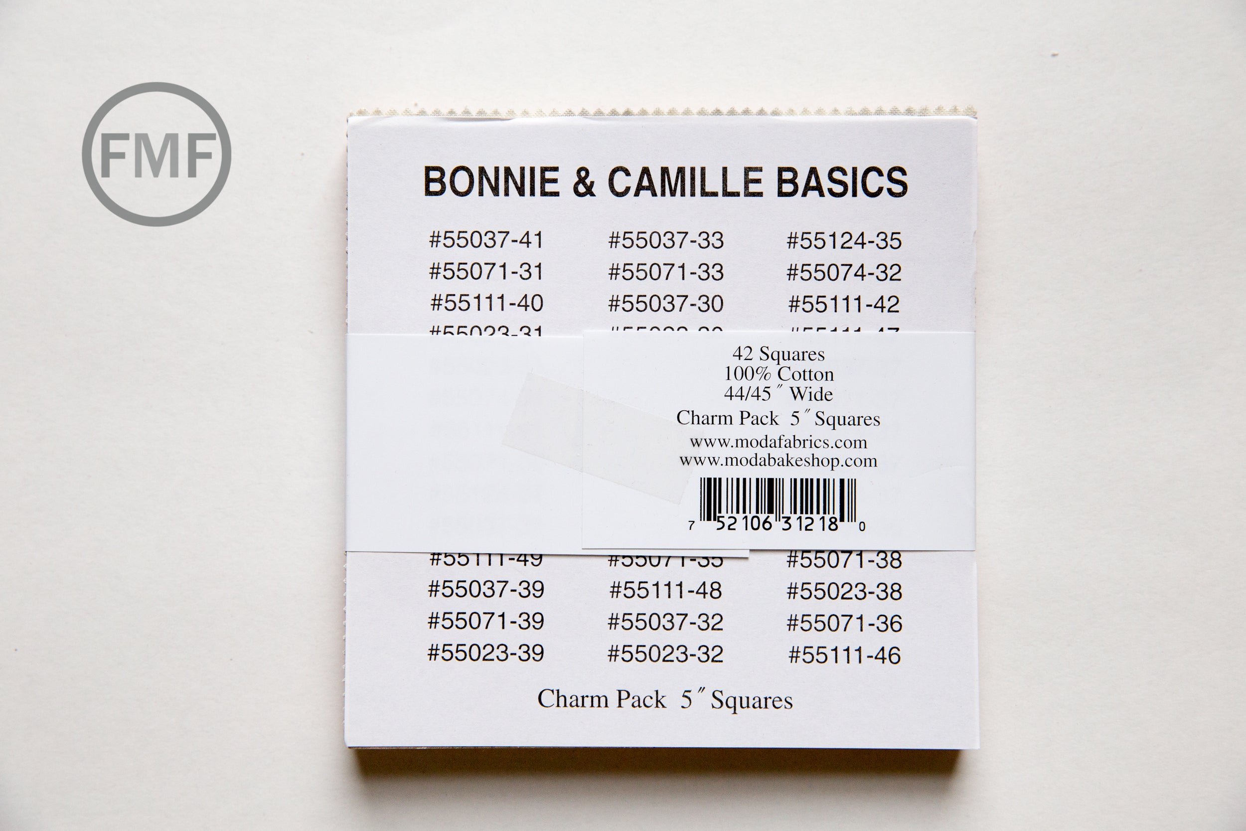 Bonnie and Camille Basics Charm Pack, Bonnie & Camille, 55023PP, Five-Inch Squares
