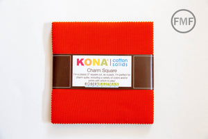 Kona Cotton 2019 New Colors Five Inch Charm Squares, Robert Kaufman, 100% Cotton Fabric Charm Pack, CHS-851-42