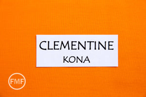 Clementine Kona Cotton Solid Fabric from Robert Kaufman, K001-1839