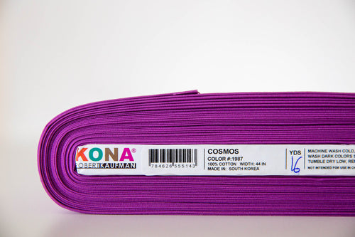 Cosmos Kona Cotton Solid Fabric from Robert Kaufman, Kona Cotton Color of the Year 2022, K001-1987