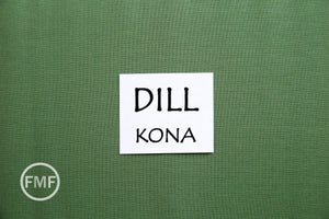 Dill Kona Cotton Solid Fabric from Robert Kaufman, K001-1840