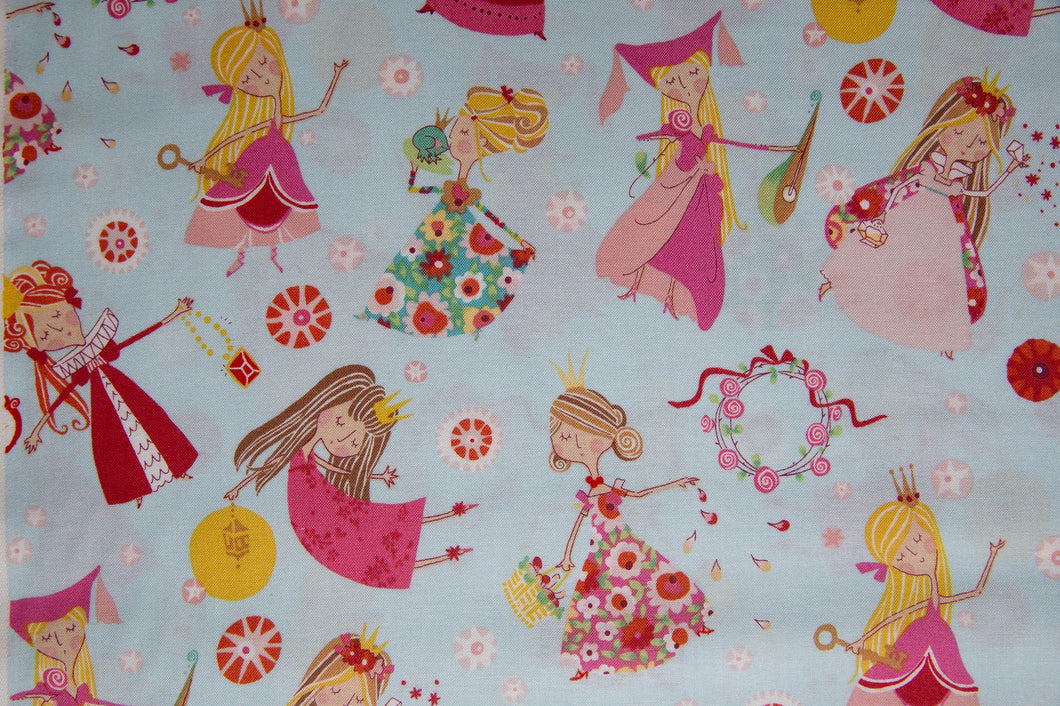 Once Upon a Time Fair Maidens in Baby Blue, De Leon Design Group, DE-7700-BR