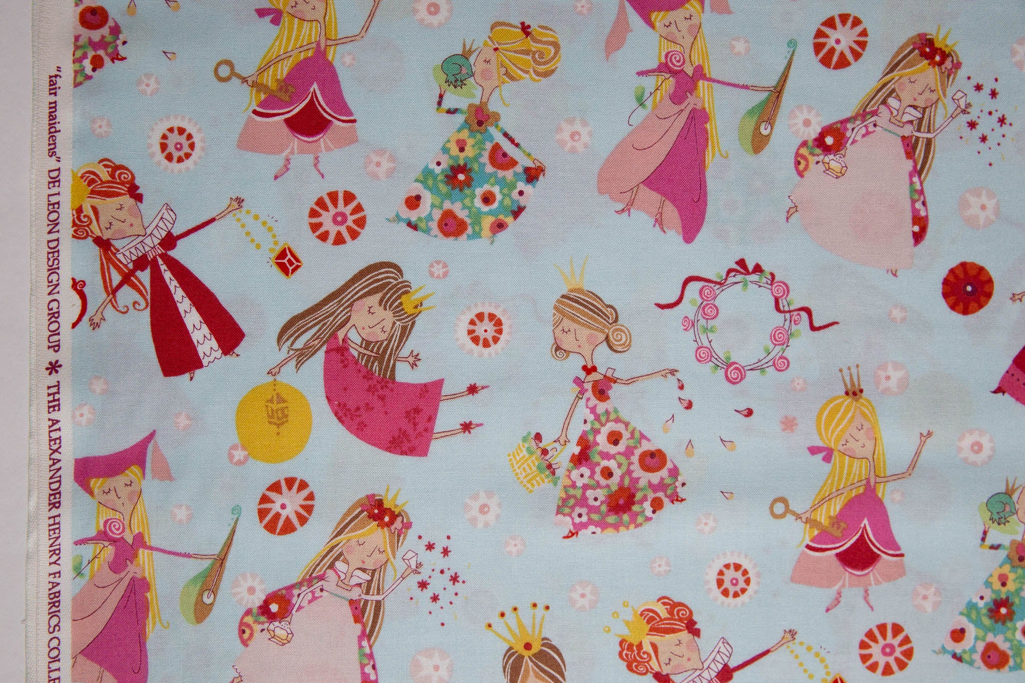 Once Upon a Time Fair Maidens in Baby Blue, De Leon Design Group, DE-7700-BR